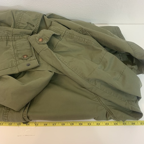 Gap Women's XXL Olive Green Utility Military Full Zip Front  Drawstring Jacket - Picture 3 of 8
